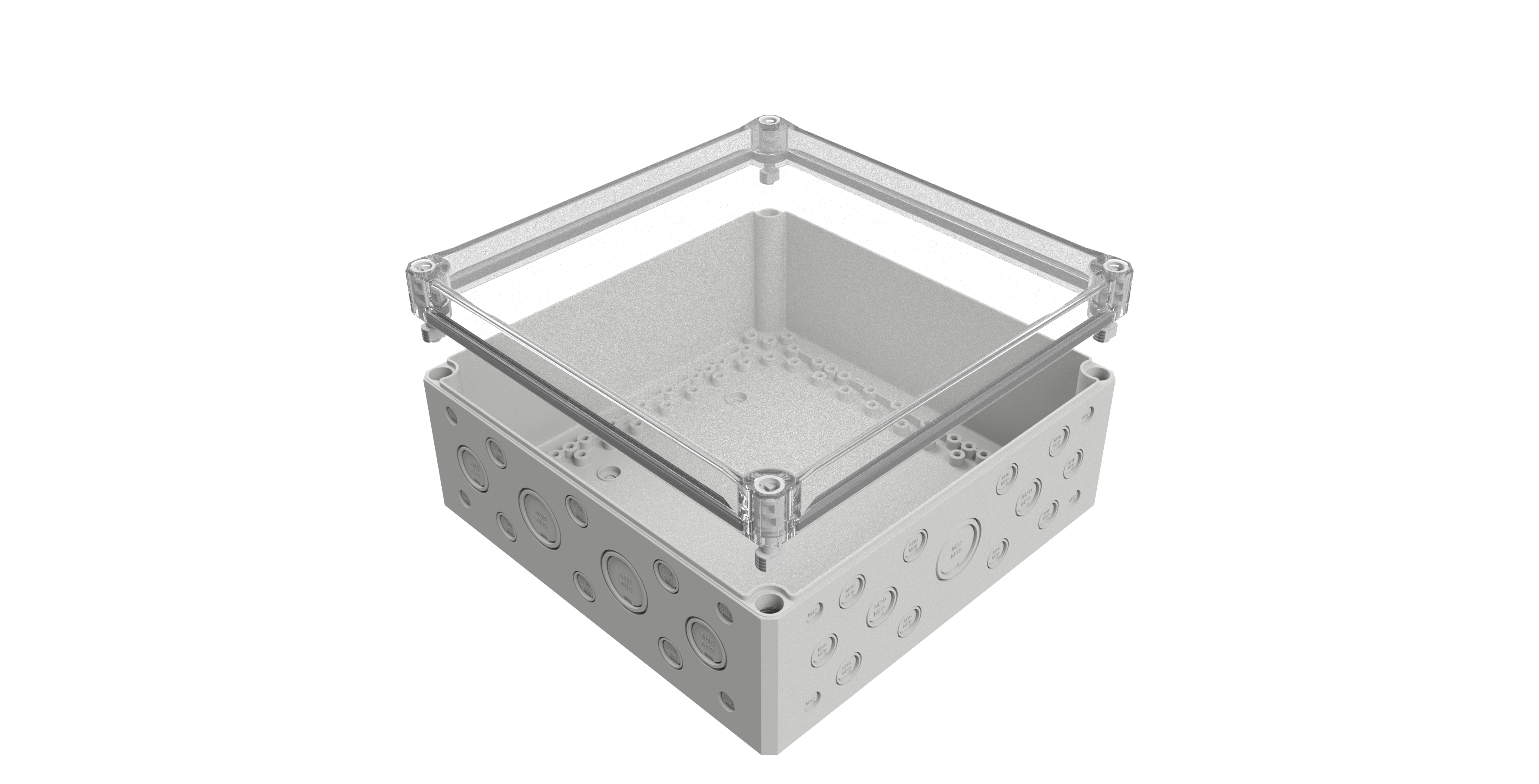 MULTI-BOX MBI-L-PC 303013 MK 聚碳酸酯外壳 透明盖 300×300×130mm