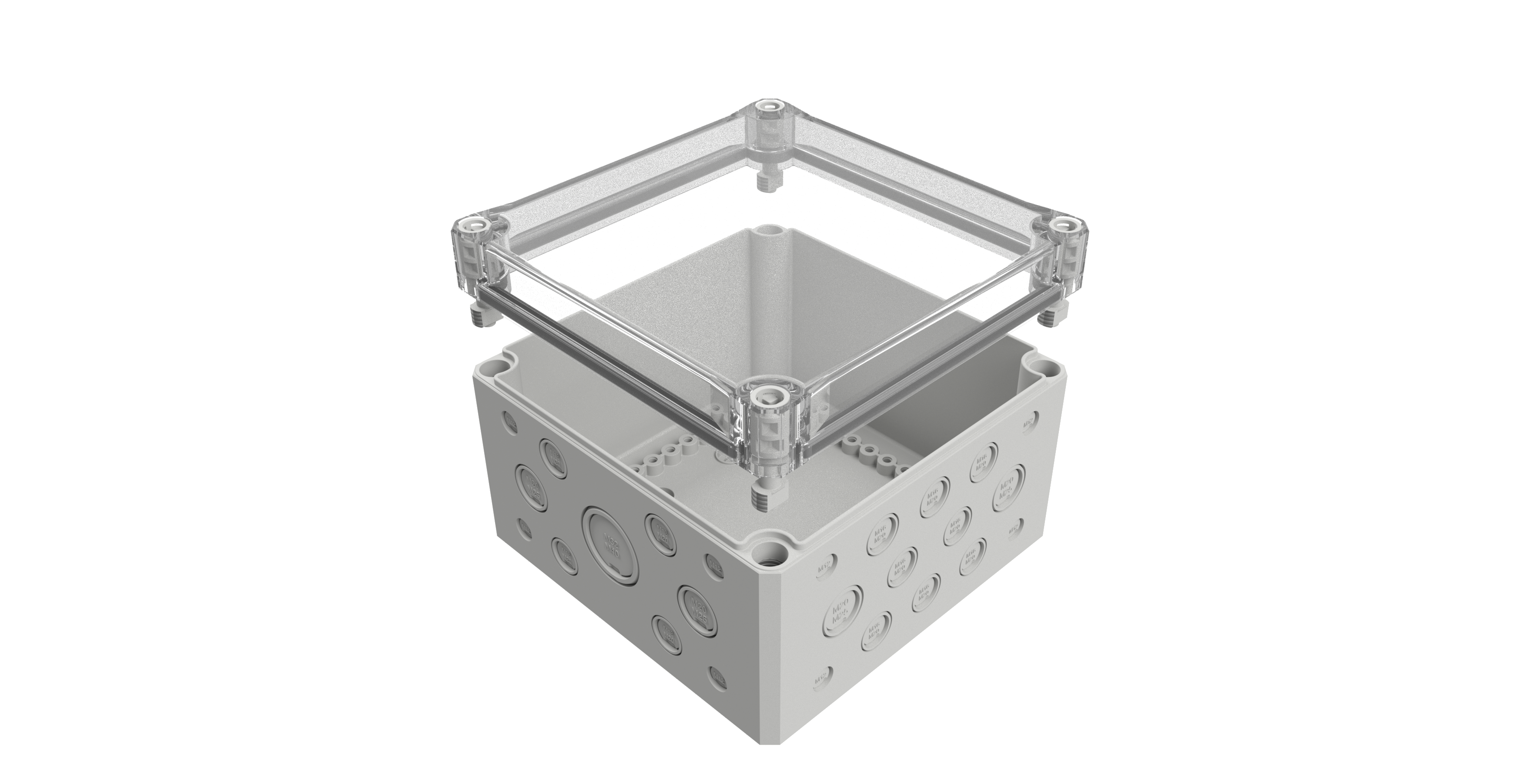MULTI-BOX MBI-L-PC 202013 MK 聚碳酸酯工业外壳(透明盖)